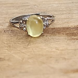 Yellow Chalcedony ring